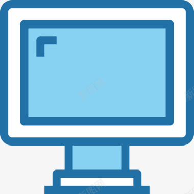 计算机设备和技术4蓝色图标图标