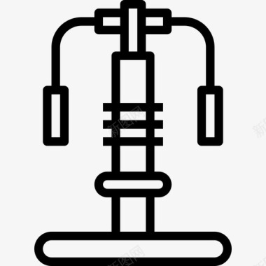 健身房健身49直线型图标图标