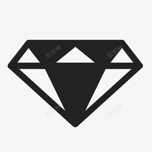 钻石有钱图标svg_新图网 https://ixintu.com 有钱 钻石
