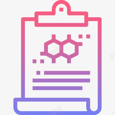 实验室科学50线性梯度图标图标