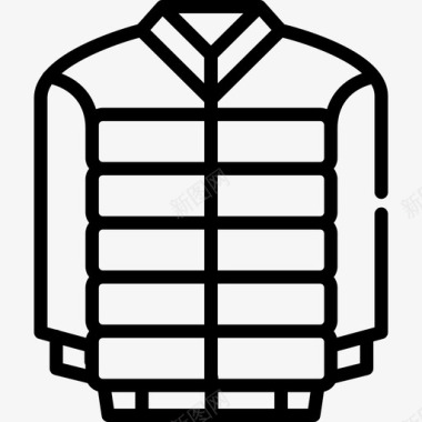 夹克服装款式3直筒图标图标