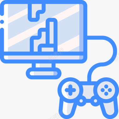电子游戏游戏开发4蓝色图标图标