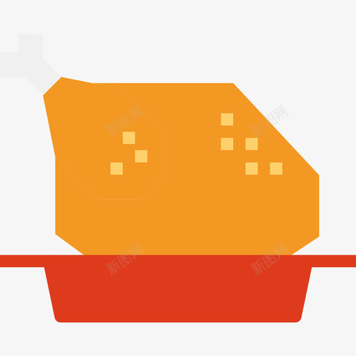 鸡肉动物和食物3平的图标svg_新图网 https://ixintu.com 动物和食物3 平的 鸡肉