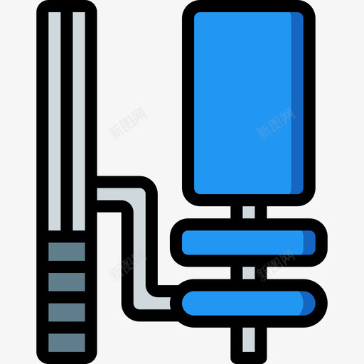 机器健身器材13线颜色图标svg_新图网 https://ixintu.com 健身器材13 机器 线颜色