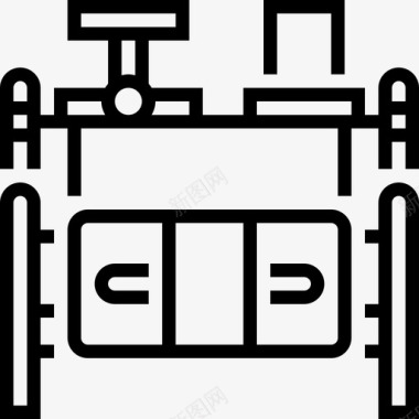 机器工厂要素2线性图标图标