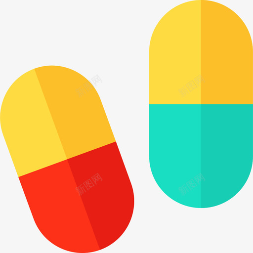 药丸药物6平的图标svg_新图网 https://ixintu.com 平的 药丸 药物6
