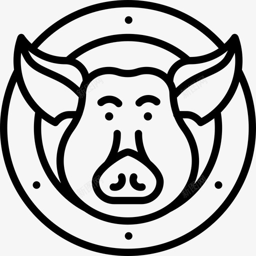 猪肉烧烤18直系图标svg_新图网 https://ixintu.com 烧烤18 猪肉 直系