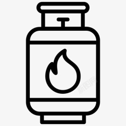 野火煤气瓶烹饪煤气烹饪煤气瓶图标高清图片