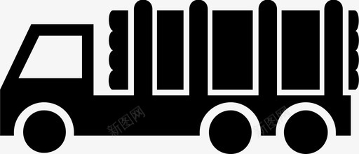 重型卡车商用车图标图标