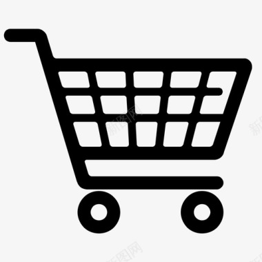 购物车市场购物和运输图标图标