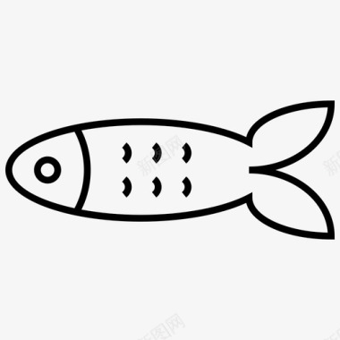 鱼食物肉图标图标