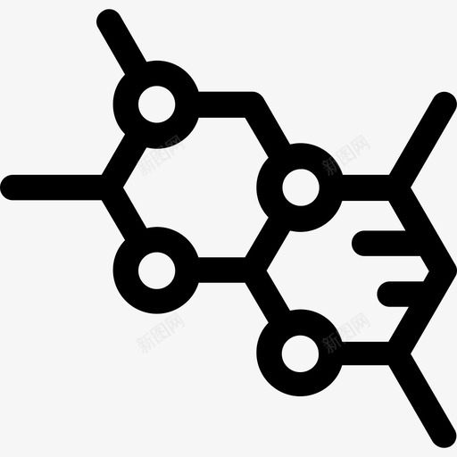 细胞科学技术2线性图标svg_新图网 https://ixintu.com 科学技术2 线性 细胞