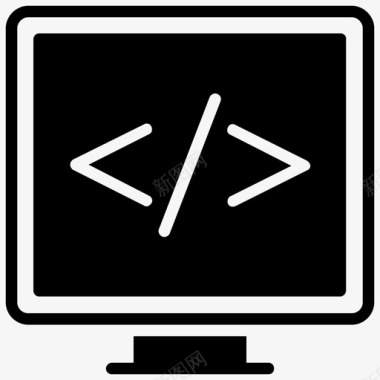 软件开发计算机自定义编码图标图标
