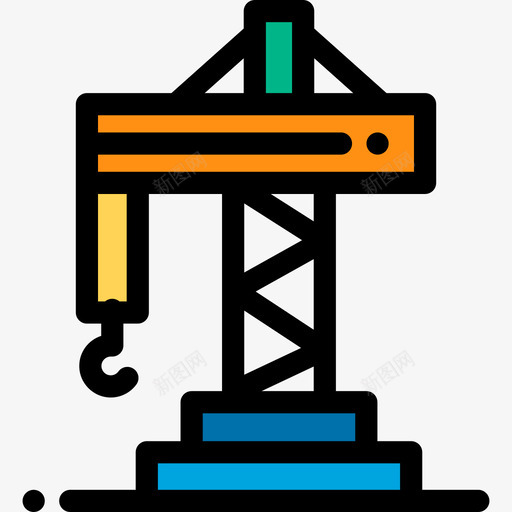 绞盘实物资产15线性颜色图标svg_新图网 https://ixintu.com 实物资产15 线性颜色 绞盘