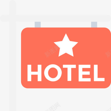 酒店酒店和餐厅公寓图标图标