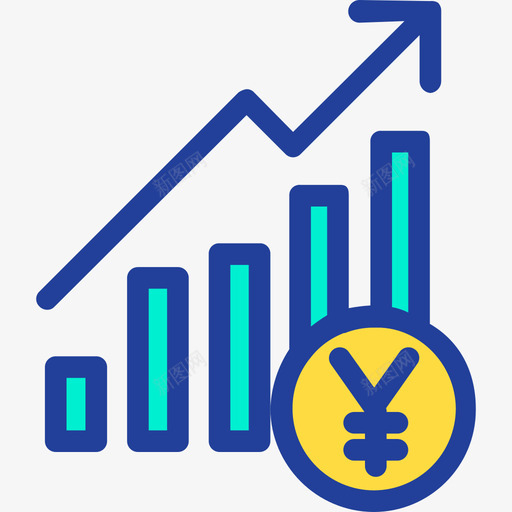 利润银行和金融15线性颜色图标svg_新图网 https://ixintu.com 利润 线性颜色 银行和金融15