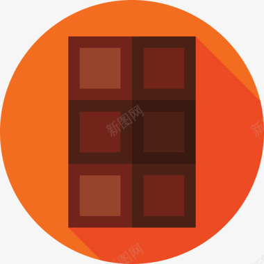 巧克力棒糖果扁巧克力图标图标