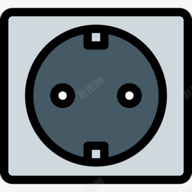 电源插座工器具线颜色图标图标