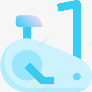 固定自行车健身52蓝色图标图标