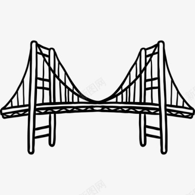 文森特托马斯桥世界纪念碑2黑色图标图标
