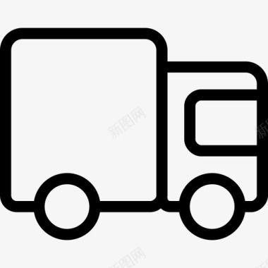 运输卡车运输34直线图标图标