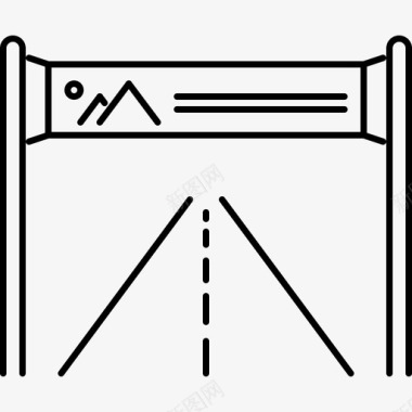 路标品牌直线图标图标