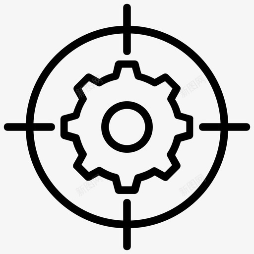自动化解决方案自动化齿轮图标svg_新图网 https://ixintu.com 工程 工程元素行图标 机械 自动化 自动化解决方案 齿轮