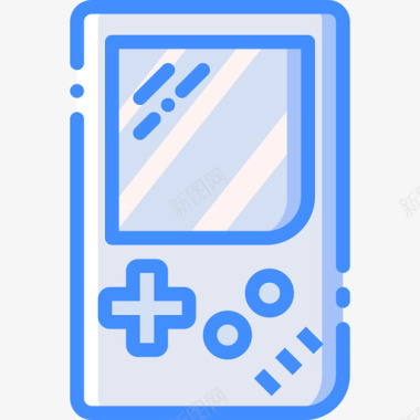 游戏机tech7蓝色图标图标