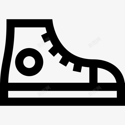 鞋嬉皮士9直线型图标svg_新图网 https://ixintu.com 嬉皮士9 直线型 鞋