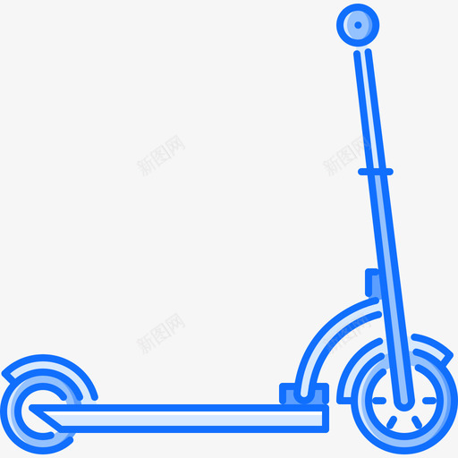 踏板车运输56蓝色图标svg_新图网 https://ixintu.com 蓝色 踏板车 运输56