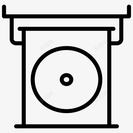 cd播放器cd驱动器dvd播放器图标svg_新图网 https://ixintu.com cd播放器 cd驱动器 dvd播放器 多媒体 机器人工程线图标 电子