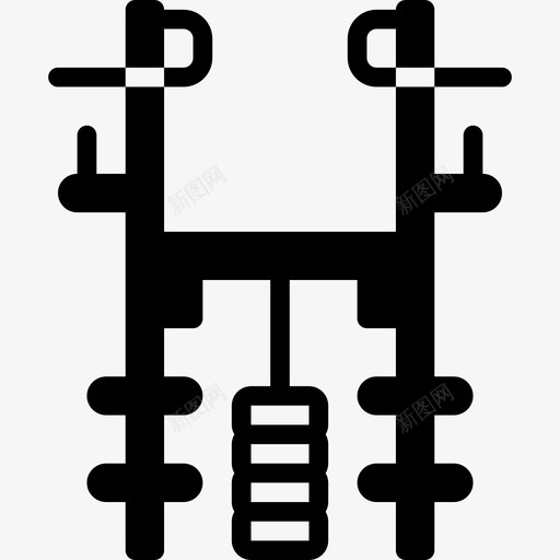 重量健身器材17填充图标svg_新图网 https://ixintu.com 健身器材17 填充 重量