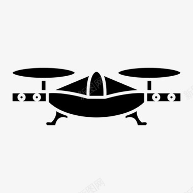 空中无人机图标图标