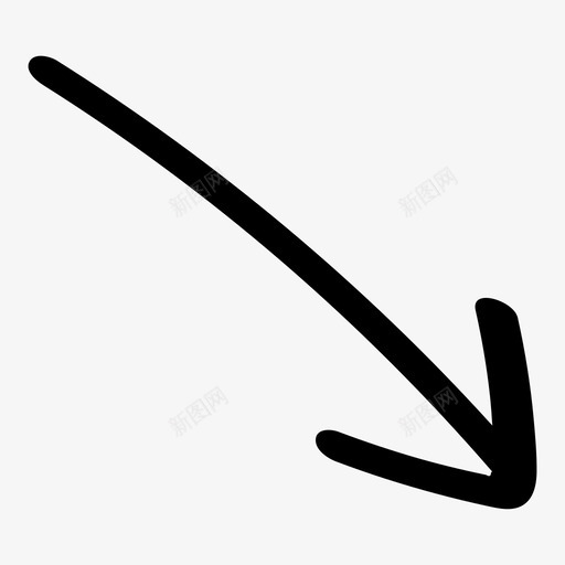 手绘箭头方向涂鸦图标svg_新图网 https://ixintu.com 下 右 手绘箭头 方向 涂鸦 目标
