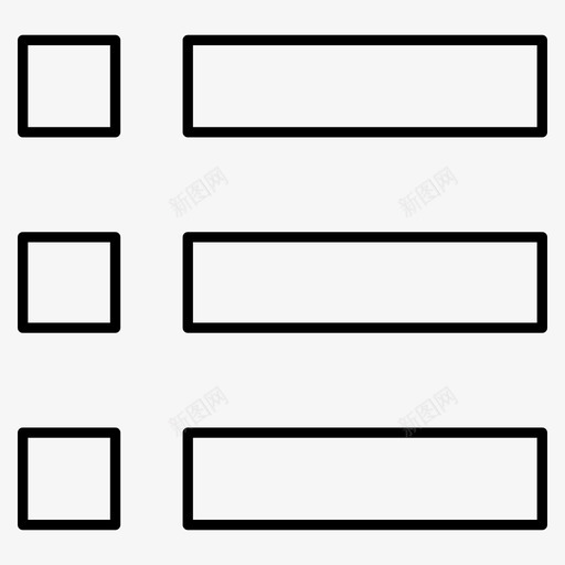 菜单项目符号列表按钮图标svg_新图网 https://ixintu.com 按钮 用户界面 菜单 菜单按钮 项目符号列表