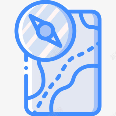 地图游戏开发4蓝色图标图标