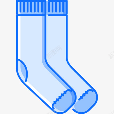 袜子衣服48蓝色图标图标