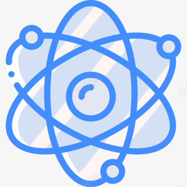 原子能6蓝色图标图标