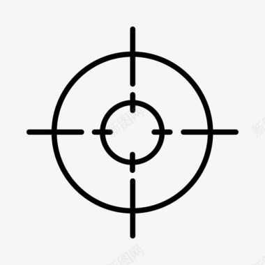 圆形目标战斗军事图标图标