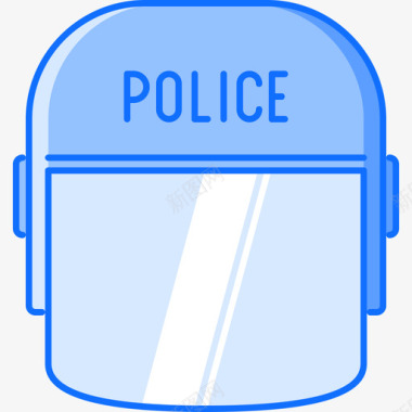 警察法律7蓝色图标图标