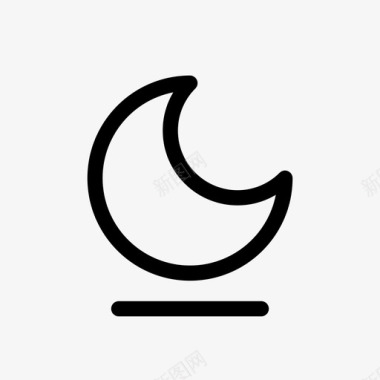 睡眠模式空闲月亮图标图标