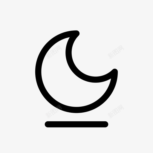 睡眠模式空闲月亮图标svg_新图网 https://ixintu.com 夜晚 智能手机 月亮 睡眠模式 空闲