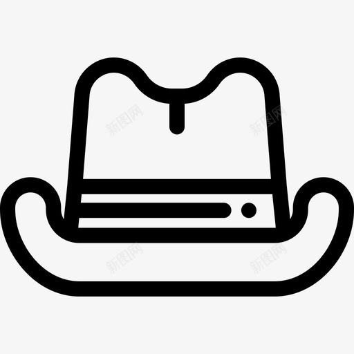 牛仔帽美国7直系图标svg_新图网 https://ixintu.com 牛仔帽 直系 美国7 西部美女
