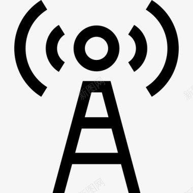 信号塔通用ui3线性图标图标