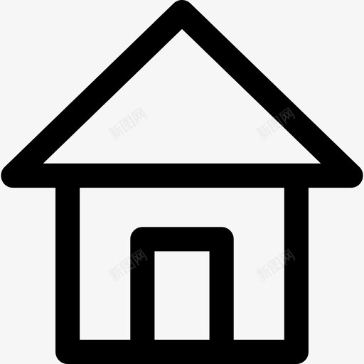 Houseandroid应用程序9线性图标svg_新图网 https://ixintu.com House android应用程序9 线性