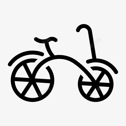 自行车玩具自行车儿童图标svg_新图网 https://ixintu.com 儿童 儿童玩具 娱乐 自行车 自行车玩具
