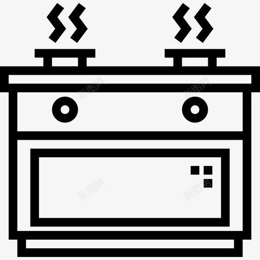 炉子家用设备3线性图标svg_新图网 https://ixintu.com 家用设备3 炉子 线性