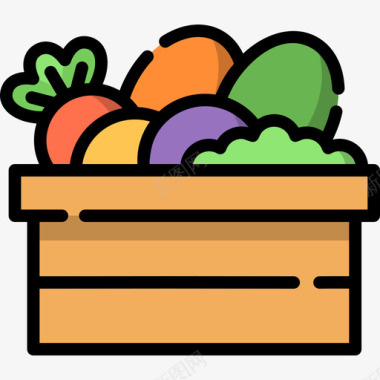 蔬菜环境线颜色图标图标