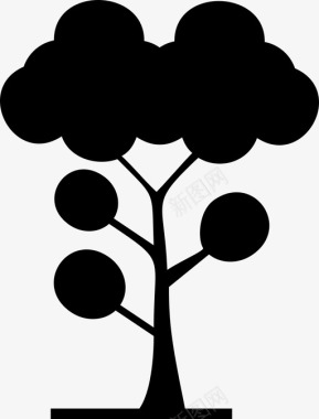 树灌木绿色图标图标