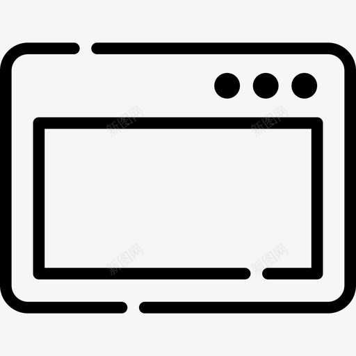 窗口电子和web元素集合4线性图标svg_新图网 https://ixintu.com 电子和web元素集合4 窗口 线性